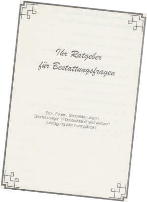 Unsere Broschüre für Bestattungsfragen